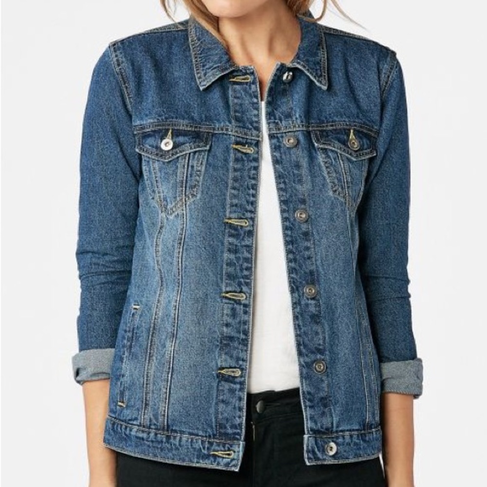 Classic Denim Jacket 100% Cotton | JustFab